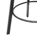 Industrial Modern Swivel Barstool With Adjustable Height - Black / Natural