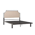 Bed Traditional Upholstered Metal