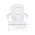 Zenithia - Outdoor Foldable Adirondack Chair With 2 Cup Holders