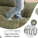 Modern Minimalist Modular Sectional Sofa With Deep Seats And Right Facing Chaise