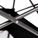 Folding Outdoor Table With Carrying Bag, Lightweight Aluminum Roll-Up Square Table For Indoor, Outdoor Camping, Picnics, Beach, Backyard, Bbq, Party, Patio - Black