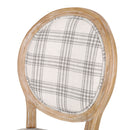 French Country Inspired Dining Chair With Iconic Round Backrest