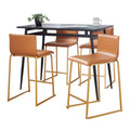 Marcel Mara - 5 Piece Upholsted Contemporary Counter Height Dining Set