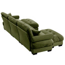 Super Comfort Oversized Modular Sectional Sofa With Movable Ottoman