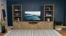 Tabby - 4 Door Engineered Wood TV Stand - Mango