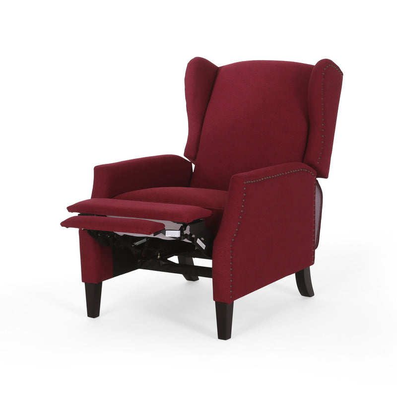 Westeros Wing Back Fabric Upholstered Recliner