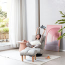 Adjustable Japanese Reclining Floor Chair Sofa With Metal Frame For Living Room