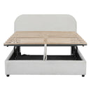 Upholstered Platform Bed With Hydraulic Storage System