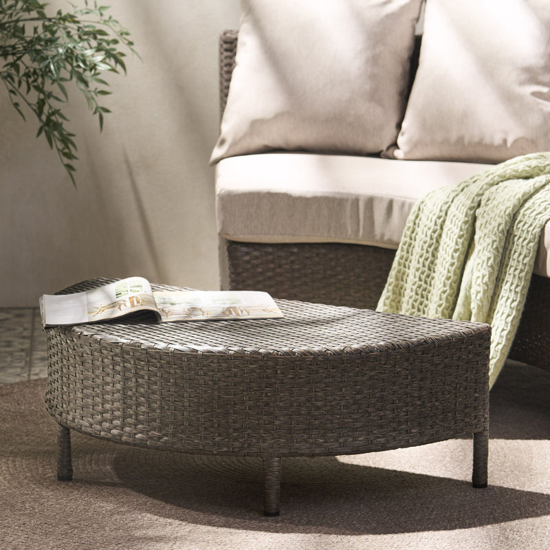 Pt Limon - Outdoor Coffee Table Half Round Design