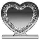 Euston - Heart Shaped Vanity Mirror - Silver