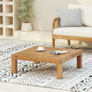 Mythical - Square Outdoor Coffee Table With Frame And Slat Top - Teak