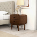 Alexa - Mid-Century Modern Style Night Stand - Brown