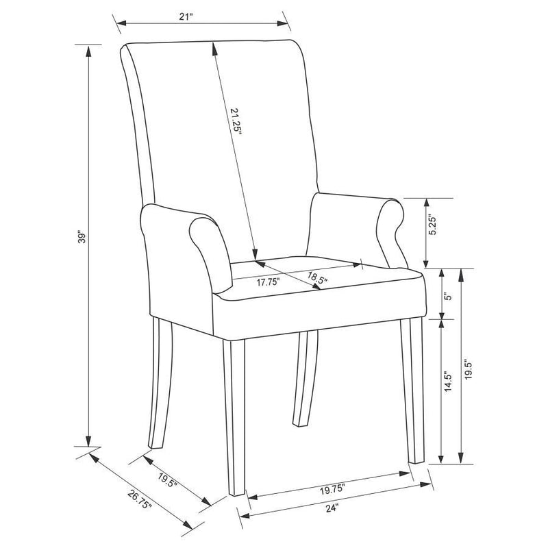 Herran - Upholstered Arm Chair - Beige