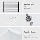 Quartz Kitchen Sink, Granite Composite, Drop In Sink With Durable Design