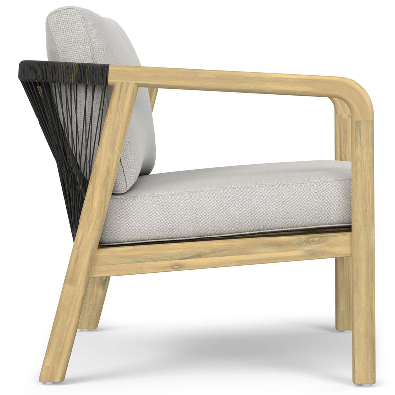 Palmetto - Outdoor Conversation Chair (Set of 2) - Stone Grey