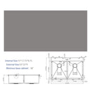 Double Bowl Drop In Kitchen Sink, 16 Gauge Stainless Steel With 2 9" Deep Basins - Gunmetal Black