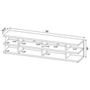 Cartmill - 78" 2-Tier TV Stand Media Console
