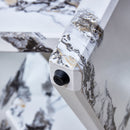 Modern Round Glass Coffee Table With Tempered Glass