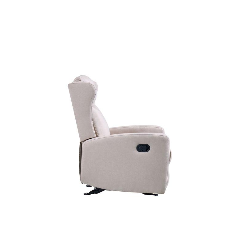 Rocking Recliner Chair For Living Room, Adjustable Modern Recliner Chair, Recliner Sofa With Lumbar Support, Classic And Traditional Recliner Chair With Comfortable Arm And Back Sofa - Light Gray