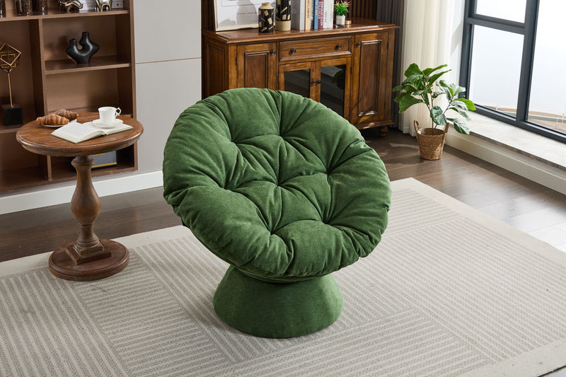 Oversized Swivel Accent Chair, 360 Swivel Barrel Chair, Papasan Chair For Living Room Bedroom