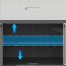 Sturdy And Durable Metal Tool Cabinet For Garage With Wheels Mobile Heavy Duty Storage Cabinet With 1 Drawer And 2 Locking Doors