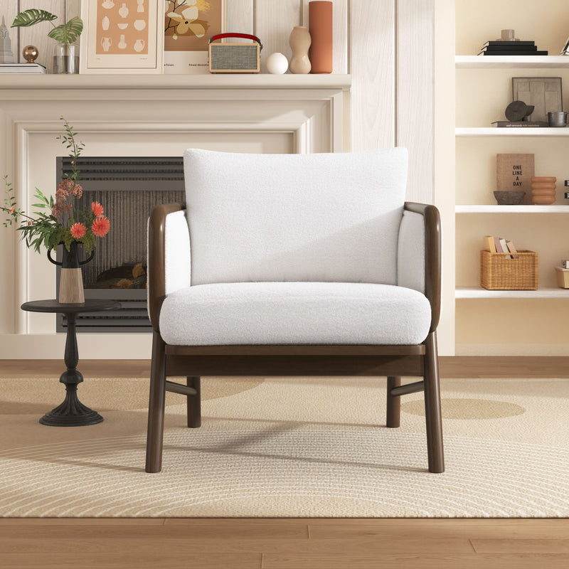 Upholstered Accent Armchair For Living Room