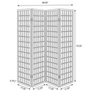 Roberto - 4-Panel Room Divider Folding Shoji Screen