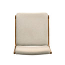Contemporary Dining Chair Set Upholstered Fabric With Rubberwood Frame