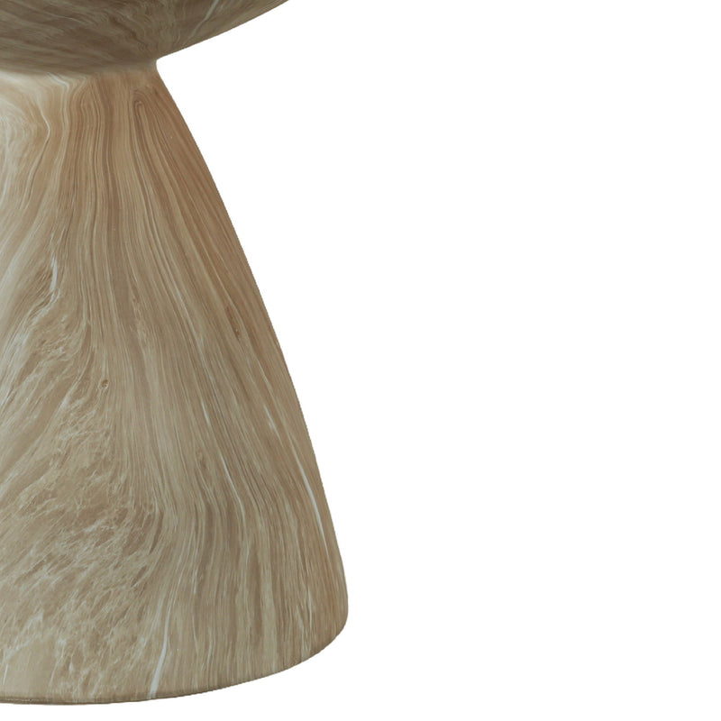 Outdoor Geometric End Table - Marble