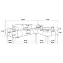 Octavia - Upholstered Sectional Chaise Sofa