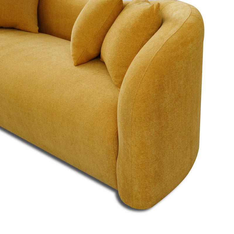 Mason - Mid Century Modern Luxury Tight Back Curvy Couch