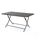 Saffron - Outdoor Rectangle Folding Dining Table - Brown Multi