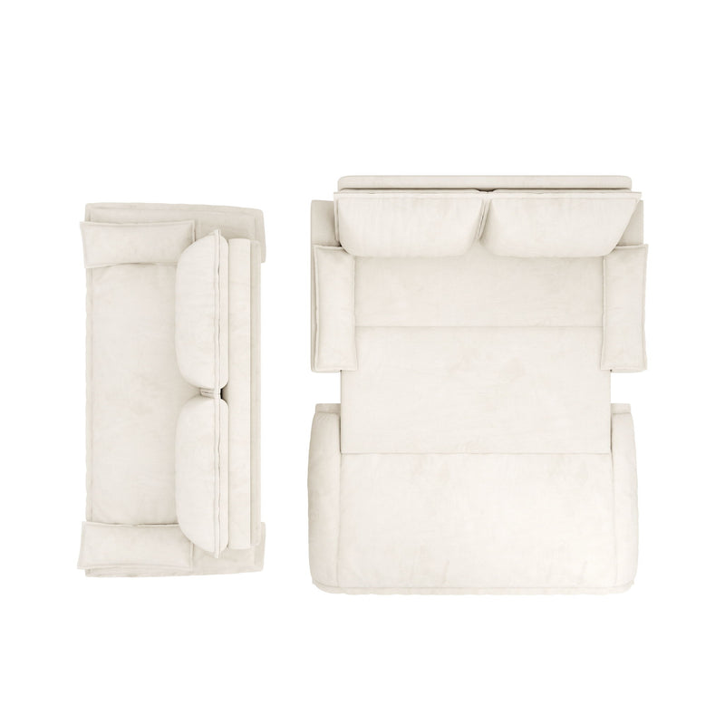 Pull Out Sleeper Sofa Bed, 3 In 1 Multi Functional