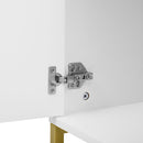 TV Cabinet With 1 Drawer, 2 Cabinets, Handles And Anti-Tip Device