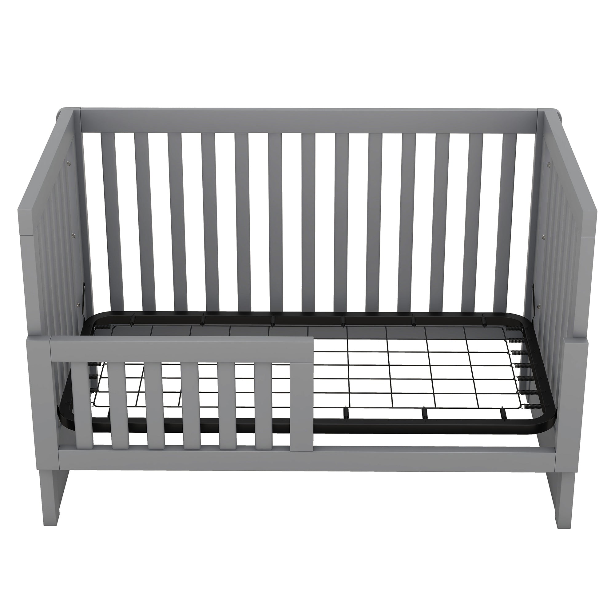 Convertible Crib/Full Size Bed with Changing Table, Gray - Atlantic Fine Furniture Melbourne FL