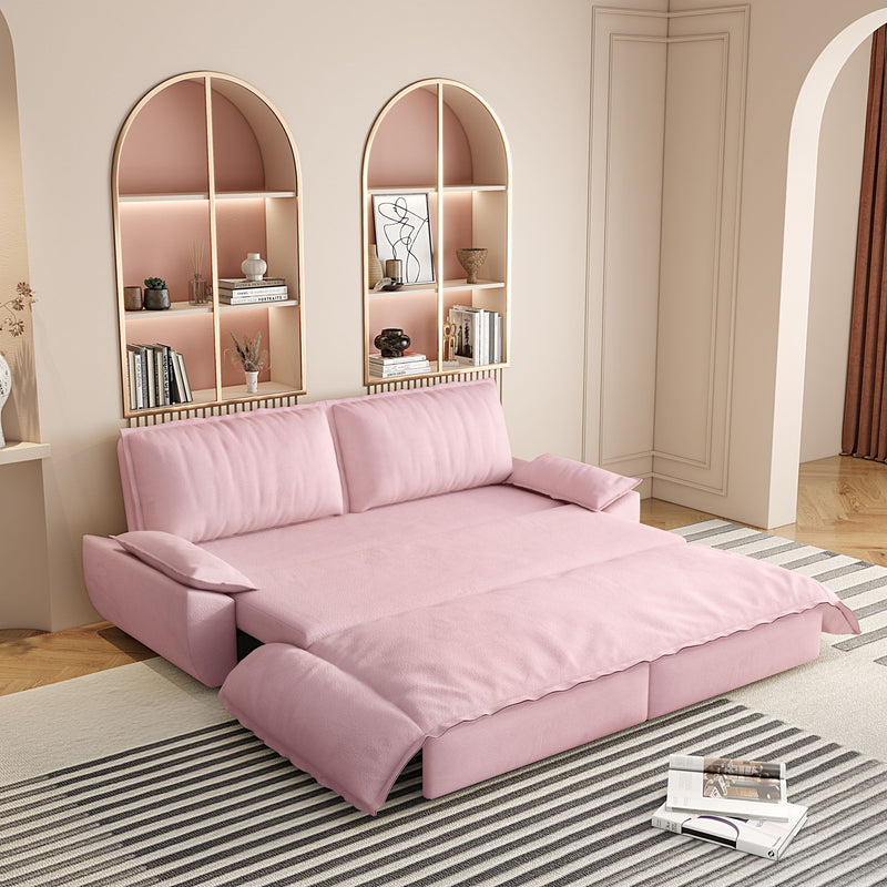 Pull Out Sleeper Sofa Bed, 3 In 1 Multi Functional