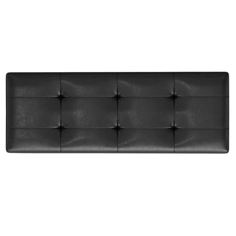 Shay - Large Square Coffee Table Storage Ottoman Mid-Century Style