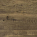 Delfin - Round Glass Top Side End Table - Black And Brown