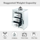 Mallika - Accent Table - Mirrored & Faux Crystals - Atlantic Fine Furniture Inc