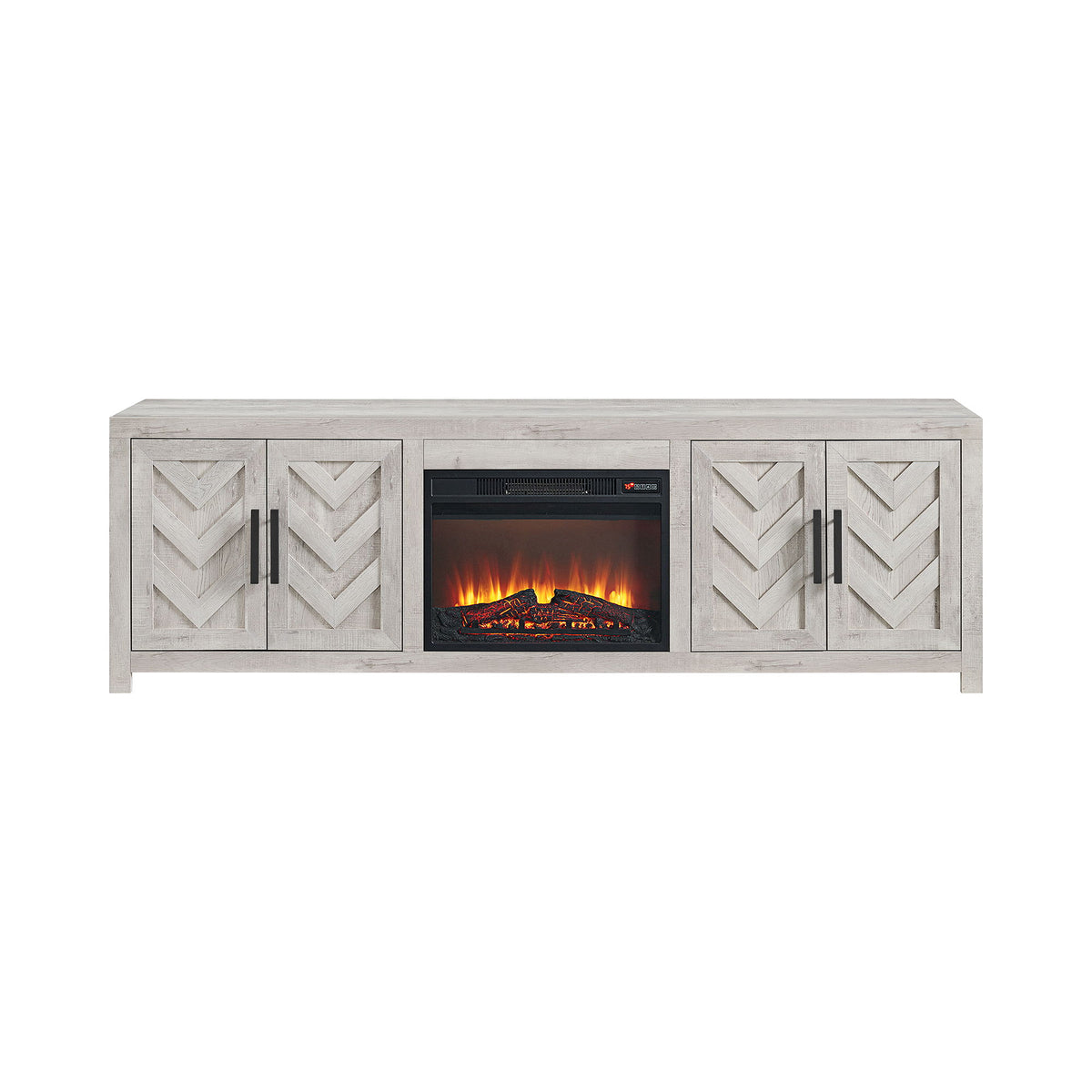 Eleanor TV Console in White by Elements International, view 22