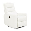 Bloomy - High Back Power Recliner Motion Chair - Chiffon White