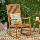Muse - Outdoor Acacia Rocking Chair With Slat Design - Teak