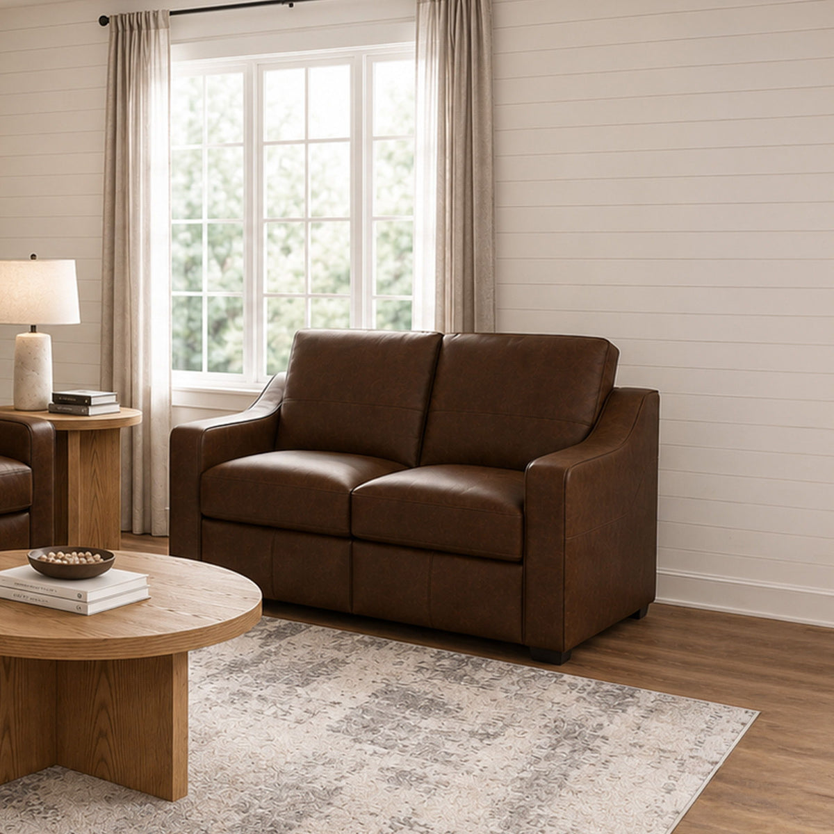 Hudson - Loveseat - Brown