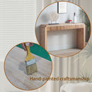 Rustic Modern Console Table With Drawer Storage - Natural Wood