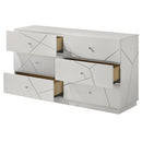 Esther - Dresser - White / Silver