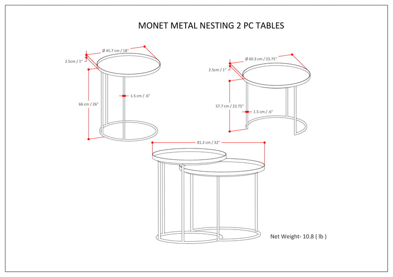 Monet - Metal Table