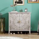 2 Door Cabinet, Suitable For Bedroom - Light Gray