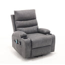 Large Size Electric Power Lift Recliner Chair Sofa With 8 Point Vibration Massage And Lumbar Heat
