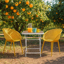 2 Pack Lounge Chair Set & Folding Square Table