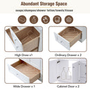 Shaker Free Standing Bathroom Vanity Cabinet With Sink, Soft Close Drawers, Soft Close Doors